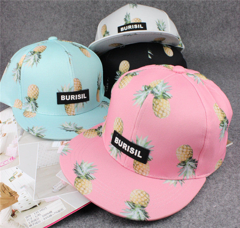 2017 Hot Cool Bone pineapple fruit Hat Snapback Cap