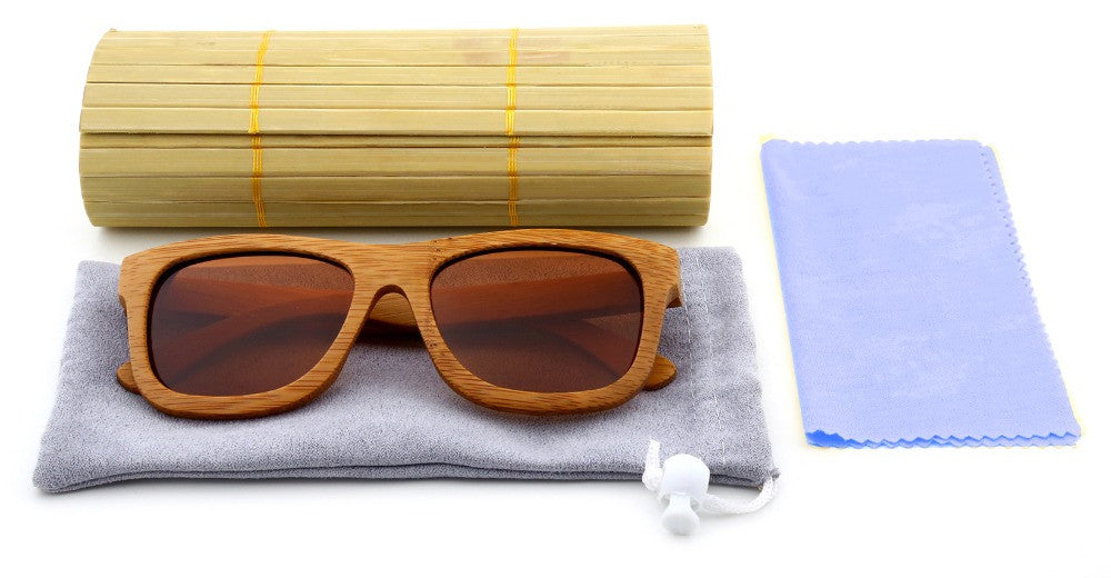 Bamboo Retro Vintage Glasses